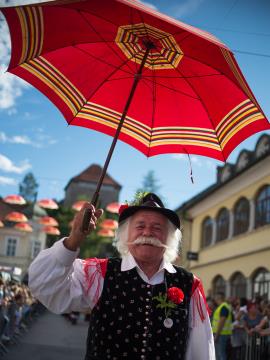 Izjemen obisk zaznamoval 50. Dneve narodnih noš in oblačilne dediščine v Kamniku (Blaž T. Muc)  (109)